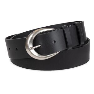 2134 Women's Curved Buckle Leather Belt For Jeans, Dresses And Skirts,